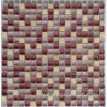 HPS005 pink random color crystal mosaic tile